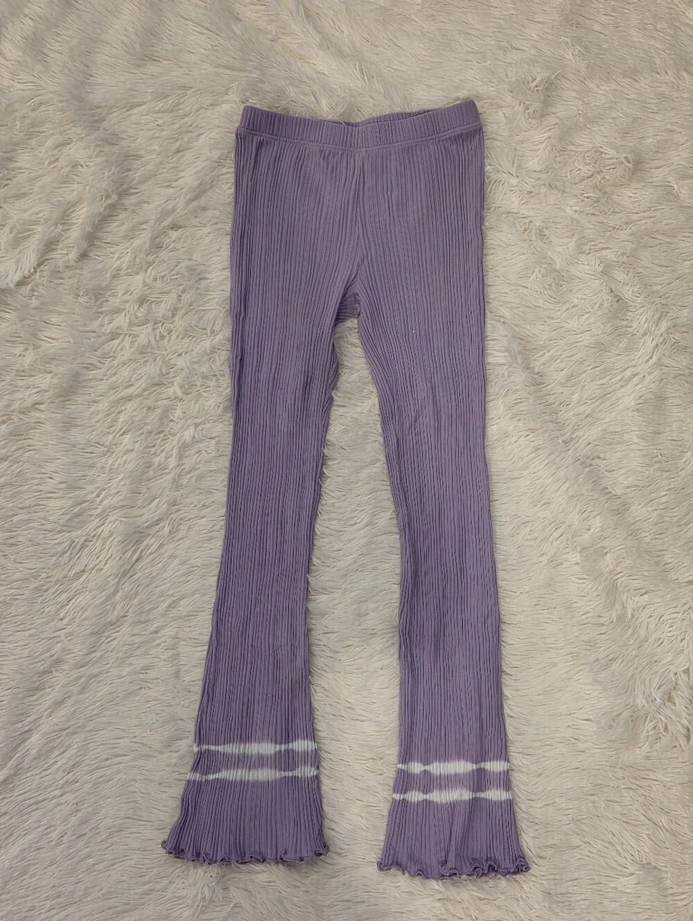 Old Navy Bundle Of 3 Pairs Flare Leggings Black, Teal, Purple Girls Size 10/12